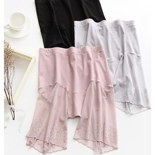 Women Shorts Safety Pants Lace Anti Chafing Thigh Safety Shorts Ladies Pants Underwear Plus Size