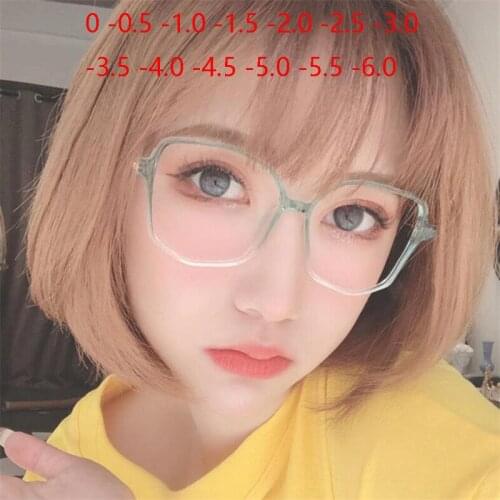 0 -1.0 -1.5 -2.0 -2.5 -3.0 To -6.0 Irregular Polygon Nearsighted Glasses Finished Women Men Short Sight Spectacles Diopter