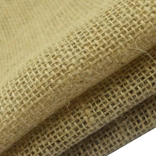 40x30cm Natural Jute Burlap Linen Fabric For Christmas Hessian Rustic Wedding Decor Storage Bags Flower DIY Hand Work Cloth