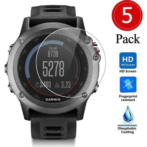 5pcs For Garmin Fenix 3/3 HR not Tempered Glass TPU Premium full Screen Protector Film Garmin Fenix 3/Fenix 3HR SmartWatch cover