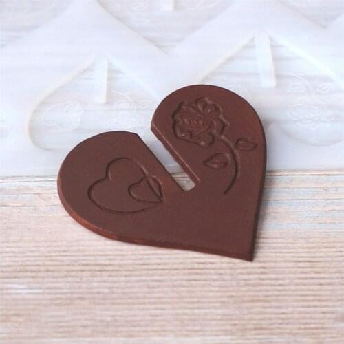 Rose of Love Non-stick Silicone Chocolate Mold Ice Molds Cake Mould Bakeware Baking Tools