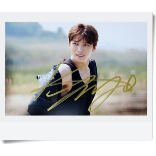 Signed KPOP Kim Jae Joong autographed photo 6 inches freeshipping 072017