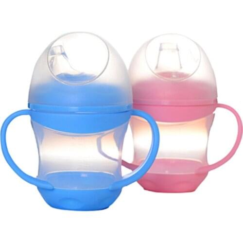 Baby Feeding Bottle Baby Feeding Water Milk Bottle Soft Mouth Duckbill Sippy Infant Training Bottles For Babies BPA Free 160ml