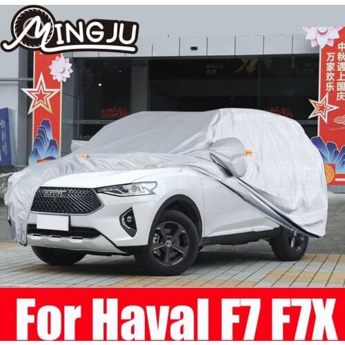 For Haval F7 F7X Car Covers Oxford Cloth Waterproof Dust Rain Snow Protection Outdoor Full Body Cover Exterior Accessories