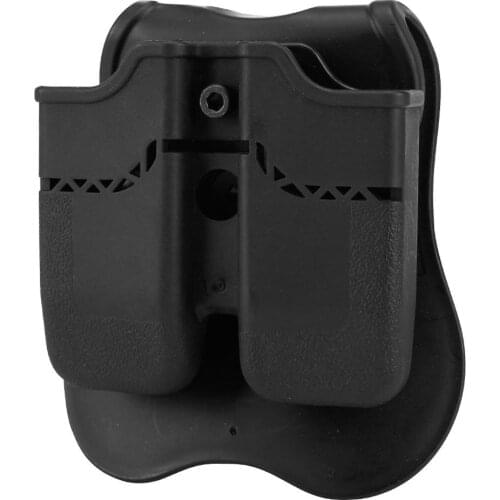 Tactical Pistol Double Magazine Pouch for Glock 17 19 Colt 1911 Beretta Polymer Hunting Holster Double Dual Belt Pouch Case
