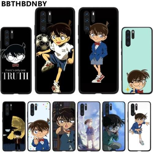 Anime Detective Conan Phone Case For Huawei Y5 Y6 II Y7 Y9 PRIME 2018 2019 NOVA3E P20 PRO P10 Honor 10