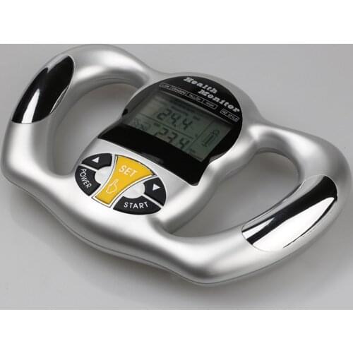 Digital LCD BMI Body Fat Scale Handheld Weight Body Fat Water Muscle Mass Detection Tool Fat Meter Analyzer Scale