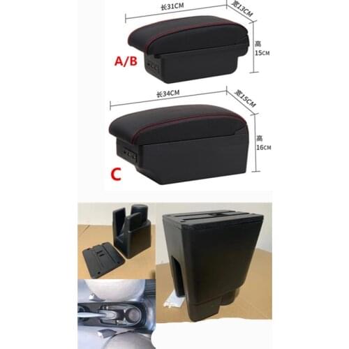 For Toyota etios Armrest Box Universal Car Central Armrest Storage Box modification accessories