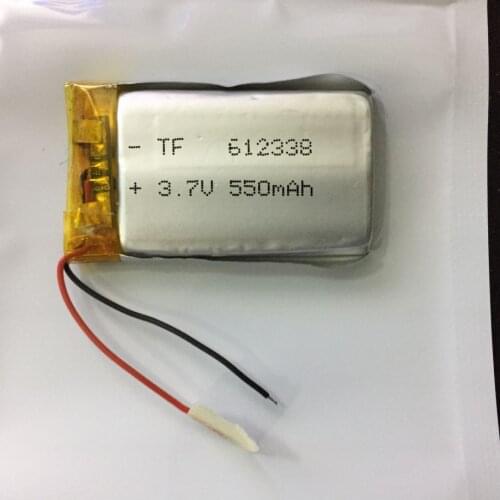 Electronic dog 602338 navigator recorder 602540 3.7V500MAH lithium polymer battery 612338 Rechargeable Li-ion Cell