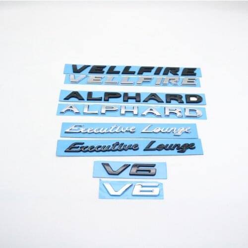 For Toyota ALPHARD VELLFIRE Executive Lounge V6 Rear Trunk Emblem Logo Badge Sticker Trim
