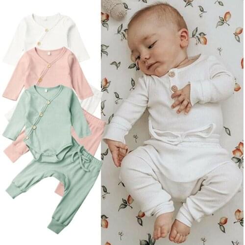 PUDCOCO Toddler Kids Baby Boy Girl Infant Clothes T-shirt Top Pants Outfits Tracksuit 0-18M