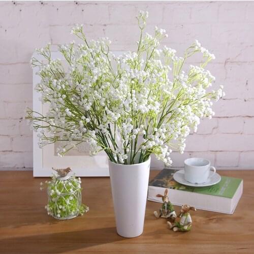 Artificial PU Gypsophila Mini Artificia Babysbreathl Flowers For Wedding Home Decorative Party Living Room
