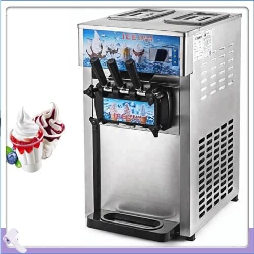 Commercial Soft Ice Cream Machine Price LCD Display Desktop Ice Cream Maker Stainless Steel Ice Cream Machine
