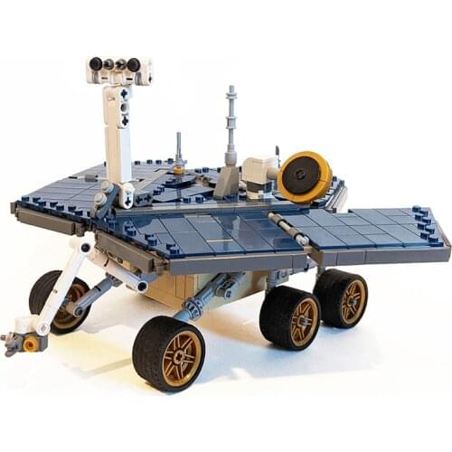 MOC Mars Exploration Rover Robot Building Blocks Spirit Space Car Bricks DIY Assemble Education Sky Vehicle Toy For Children Kid
