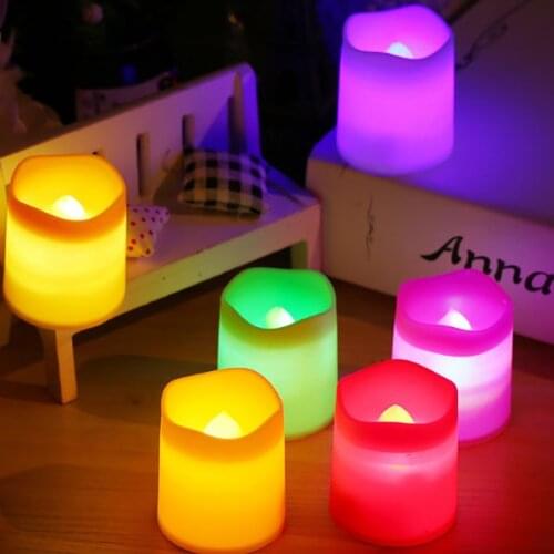 1 Pc Creative LED candle Electric Candles Weddings Birthday Party Decoration Multicolor Lamp Flame Tea Light
