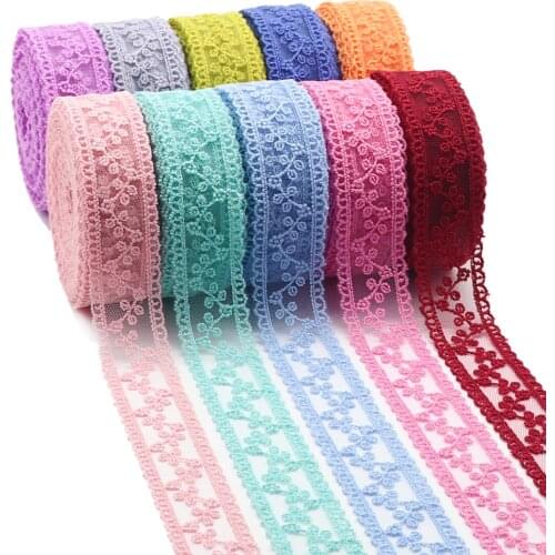 5 Yards 32mm Lace Ribbon Trim Fabric DIY Embroidered Net Cord For Hair Bows Crafts Handmade Accessories 2021080201