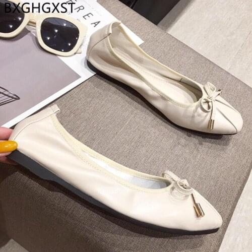 Butterfly Knot Barefoot Shoes Loafers Women Korean Fashion Slip on Shoes for Women Harajuku Flats Shoes Women Zapatillas Mujer