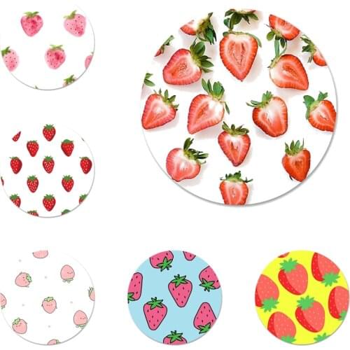 Cute Many Juicy Strawberry Badge Brooch Pin Accessories For Clothes Backpack Decoration gift 58mm