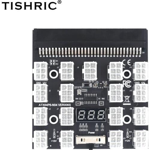 TISHRIC HP Server Power Conversion Module Breakout Board 750W 1200W PSU Server 12/17 6Pin To 8Pin For BTC Miner Mining