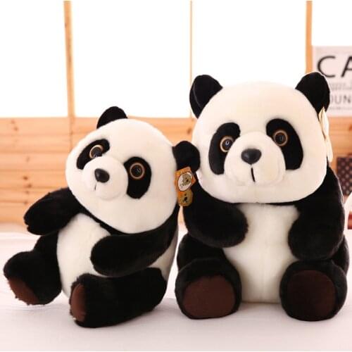 2021 New Seated Panda Plush Toys Simulation Giant Squid Stuffed Toys Cute Animal Plush Dolls for Kids Boys Girls Gifts