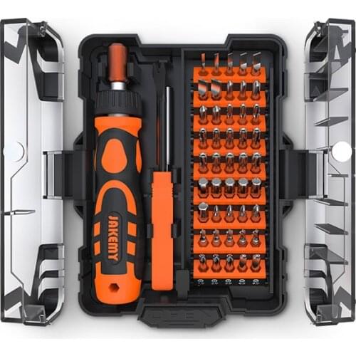 JAKEMY NEW PRODUCT JM-6124 Precision Mini Screwdriver Set with Adjustable Labor-saving Ratchet Handle for Household DIY Repair