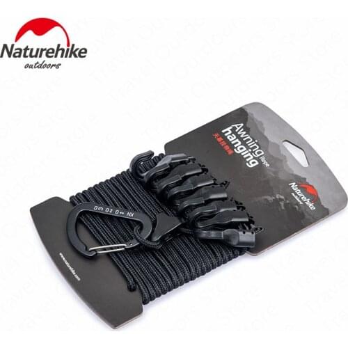 Naturehike Hanging Rope Camping Accessories 4.3m Multi-purpose Clothesline Adjustable Anti-slip Canopy Hanging Rope