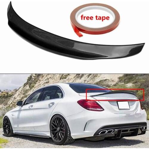 PS STYLE Real Carbon Fiber Performance trunk Highkick Trunk Spoiler Wing for Mercedes for Benz W205 C63 for AMG PSM 2015-2017
