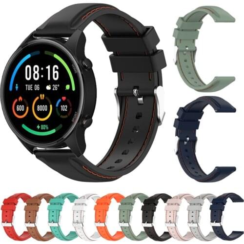22mm Watch Band For Xiaomi MI Watch Strap Quick release Silicone Watchbands Sport Bracelet Wristband Mi Watch Color Correa