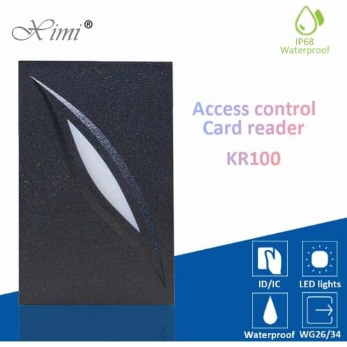 RFID Reader Waterproof Proximity Smart ID IC Card Reader Wiegand26/34 125KHZ 13.56MHz for Door Entry Access Control System