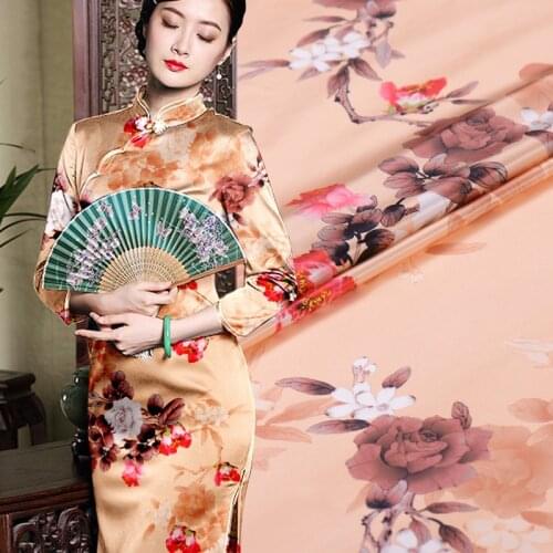 1 Meter Silk Heavy Satin 30m, Fabric, Cloth, Cheongsam Clothing, High-end Mulberry
