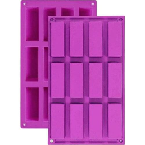 Silicone Cake Mold Kitchen Baking Cake Decorating Tools Rectangular Ice Cookie Biscuit Mold Cake Chocolate Soap Cake Molds