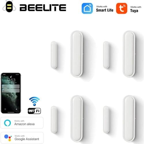 Beelite Tuya Smart WiFi Door Sensor Window Detector Magnetic switch Window sensor home security Alert security alarm