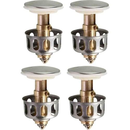 Universal Wash Basin Bounce Drain Plug Pop-up Bathroom Sink Draining Filter