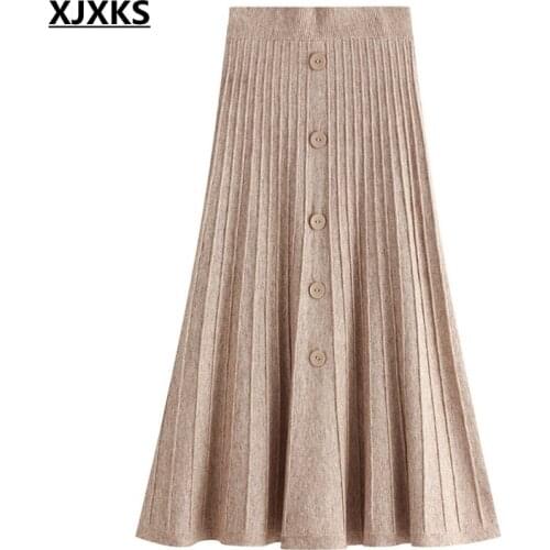 XJXKS High Waist Skirts For Women