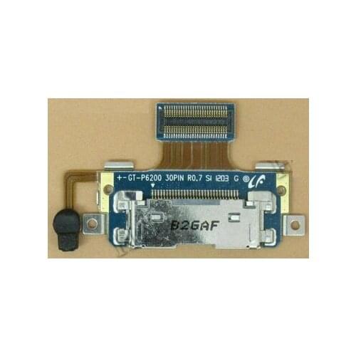 Replacement parts for Samsung Tab 7.0 P6200 charging charger connector port dock plug flex cable 2pcs/lot