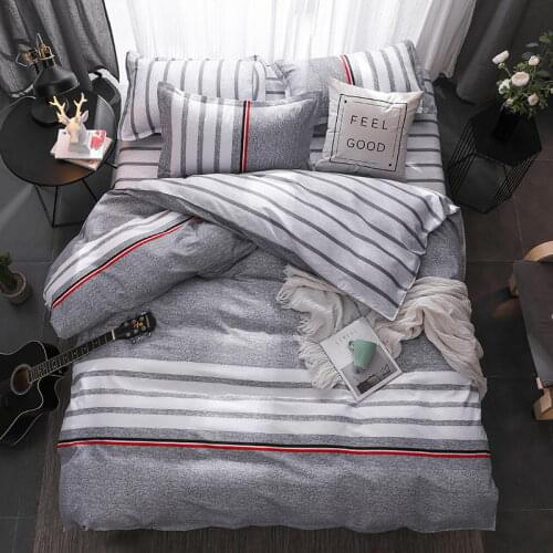 Green lemon Winter Bedding Sets Full King Twin Queen King Size 4Pcs Bed Sheet Duvet Cover Set Pillowcase Without Comforter 29