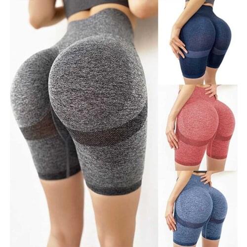 KIWI RATA High Waist Shorts Leggings Women Biker Shorts Workout Gym Push Up Yoga Tummy Controle Shorts Running Sport Short