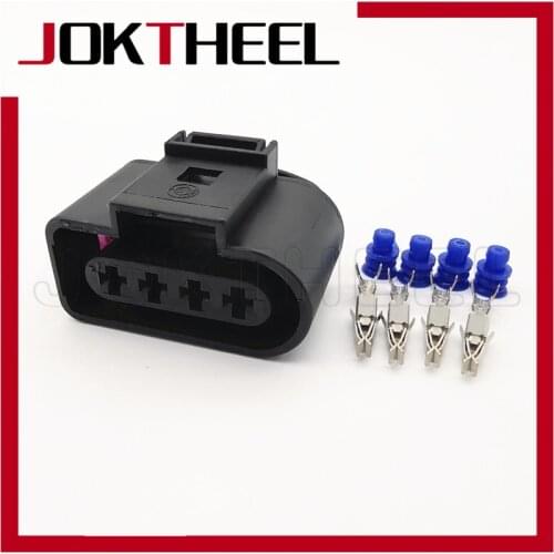 1/5/10/20 sets 3.5mm 4 pin female 4B0973724 Ignition coil plug auto connector for A4 A6 Audi VW Passat SKODA SEAT Ford 1J0973724