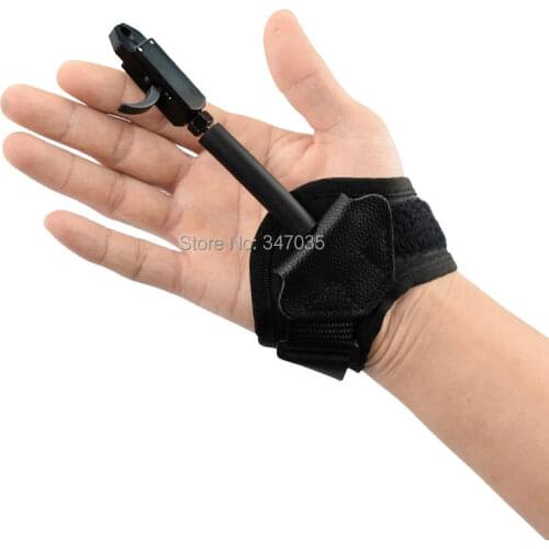 1X Release Adult Compound Arrow Bow Archery Caliper Thumb Release Aid Hunting Trigger Wrist Strap Free shipping
