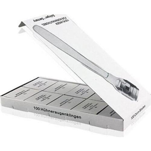 Solingen 100pcs blades total Replacement Blade for Callous Corn Cutter Razor Double-Edged Salon Tools