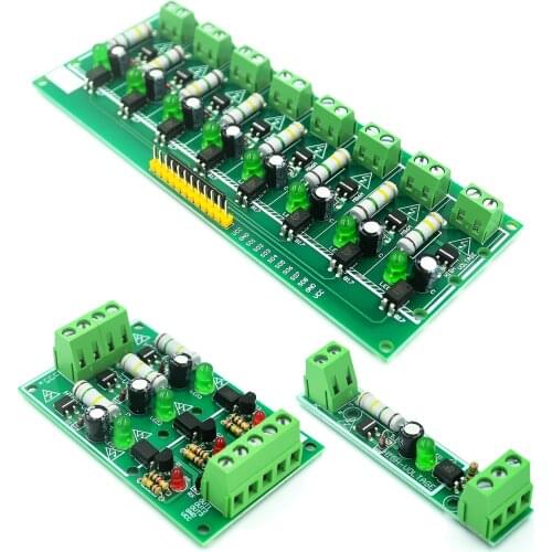 AC 220V 1/3/8 Channel MCU TTL Level 8 Ch Optocoupler Isolation Test Board Isolated Detection Tester PLC Processors Module