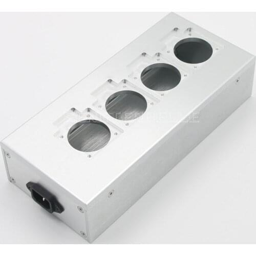 All Aluminum European Standard Power Socket Chassis HiFi EU Plug Power Box DIY HiFi Case