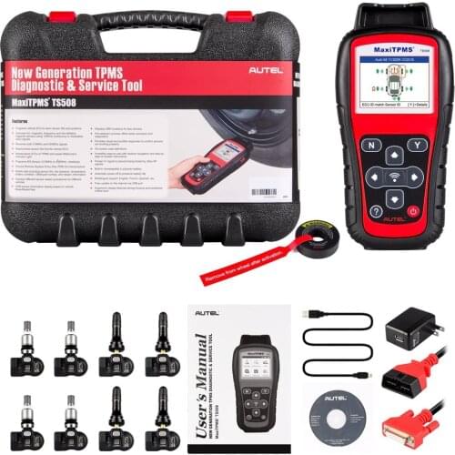 Autel TPMS Relearn Tool MaxiTPMS TS508K Programming, TPMS Reset, Sensor Activation, Program, Key Fob Testing, Lifetime Updates