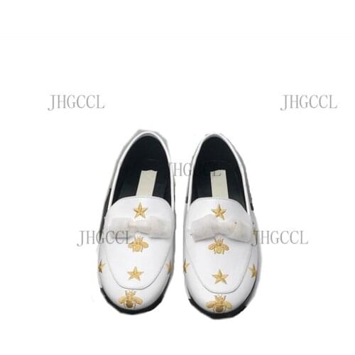 Brand Flats Shoes Women Loafers Metal Decoration Fashion Ladies Loafers Genuine Leather Women Shoes Spring Autumn