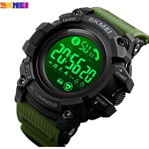 SKMEI LED Watch Digit Wristwatch Men Watch Sport Watches Pedometer Calorie Date Clock Heart Rate Monitor Male Relogio Masculino