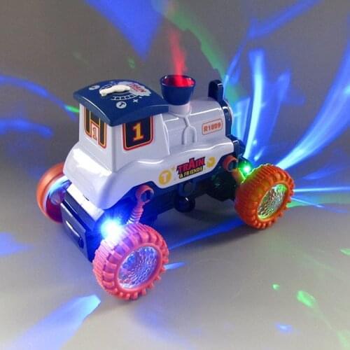 Kids Electric Spray Train Lighting Music Rotate Toys Children Gfit