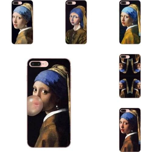 For Samsung Galaxy S20 S10 S9 S8 Plus A50 A70 A40 A30 A20 A10 A50S A70S A10S Soft Phone Case Girl With A Pearl Earring Vermeer