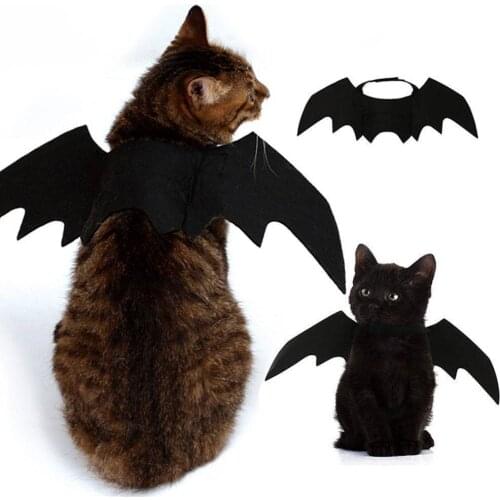 Home Pet Toy New Halloween Pet Dog Costumes Bat Wings Vampire Black Cute Fancy Dress Up Halloween Pet Dog Cat Costume
