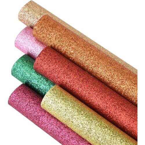 HSDCraft 20x34cm A4 hsd-design Glitter Faux Synthetic Leather Fabric,DIY handmade materials