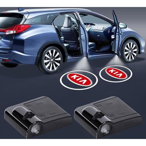 2pcs Car Door Lights Logo LED Projector For KIA Sportage Ceed Rio 3 4 Picanto Sorento Optima Cerato Soul Amanti 2016 2017 2018